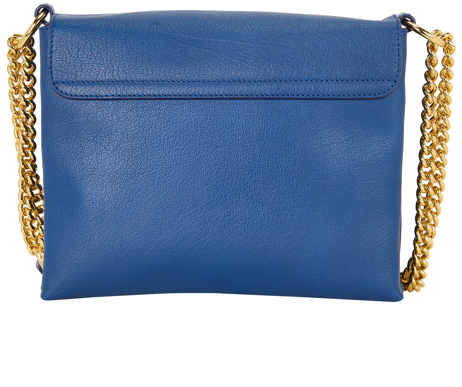 Twin Skull Crossbody, &pound;395, Handbags, Blue, Leather, Back view